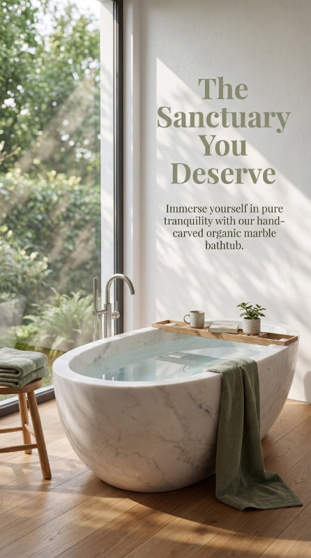 Marble bathtub