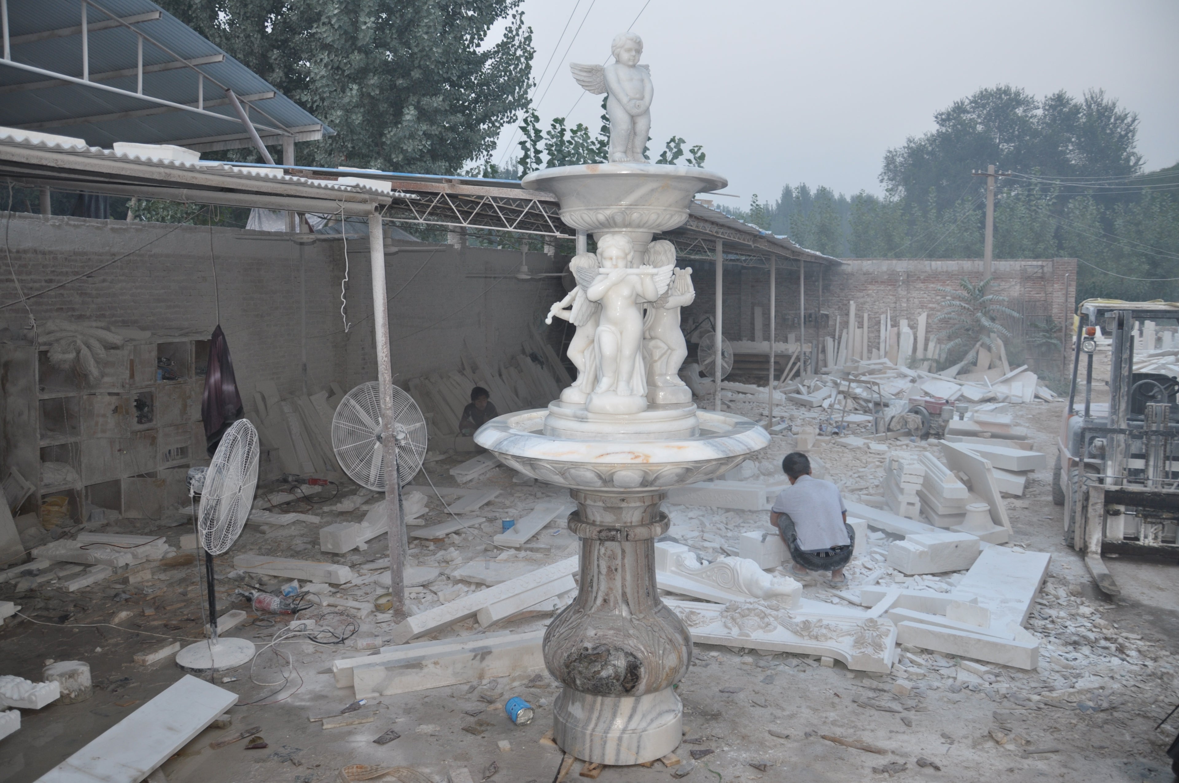 Marble fountain