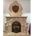Hand-Carved Marble Fireplace, Luxury Home Decor