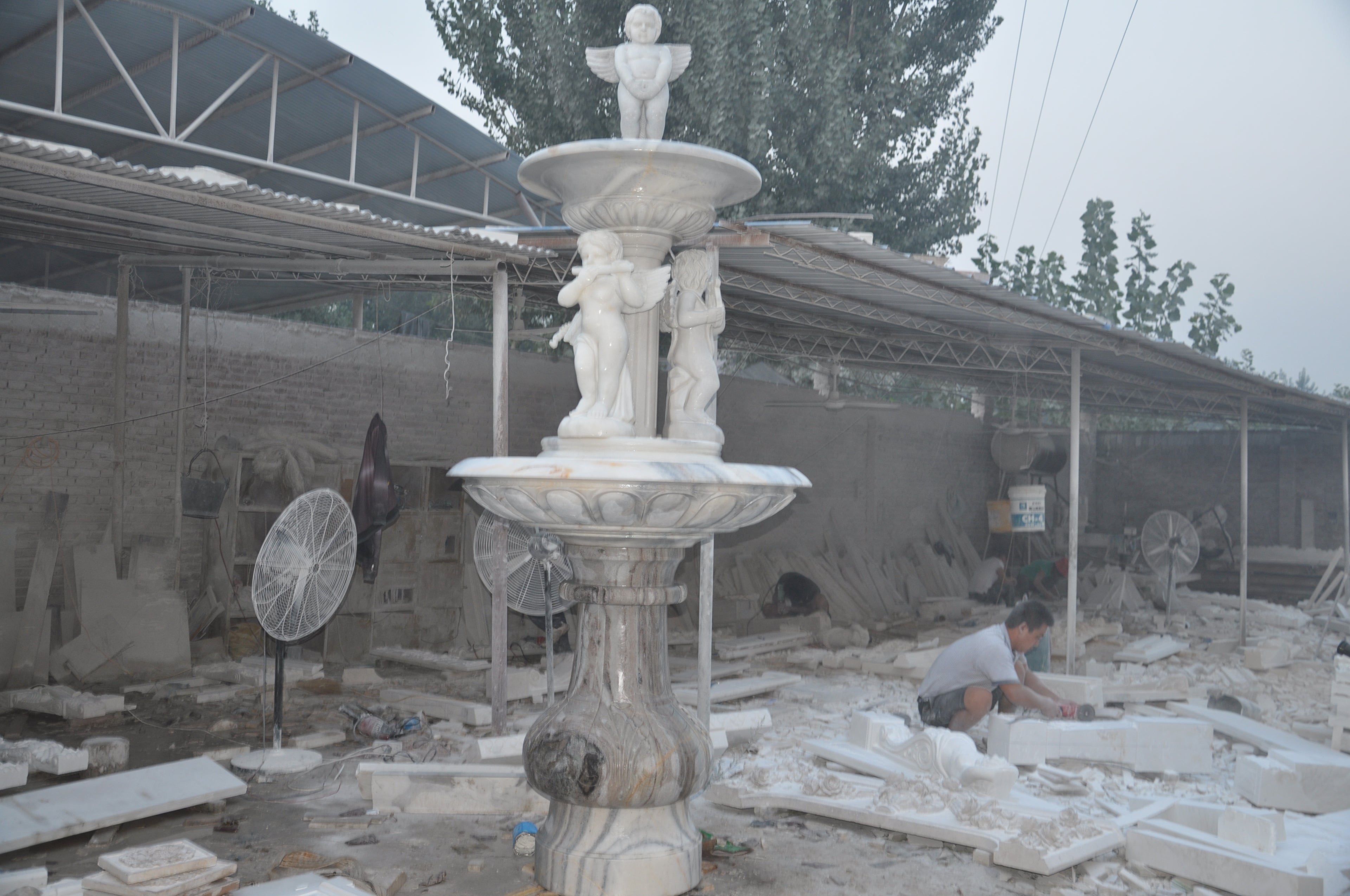 Marble fountain